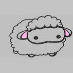 绵羊图案_小羊电脑图案_EMB格式
