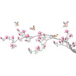 墙布 背景墙 鸟绣花花样版带下载