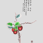 石榴绣花花样版带下载