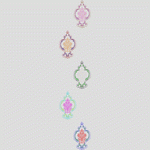 五款装饰性花纹图案 窗帘