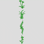 绿色植物刺绣图案 家纺 窗帘 装饰