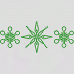 绿色雪花图案设计