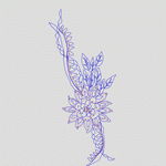 花卉刺绣设计图 亮片 花型