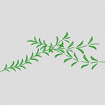 绿色植物枝叶图案
