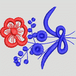 刺绣花卉图案 服装