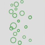绿色圆环图案装饰图 服装