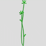绿色藤蔓植物插图 服装