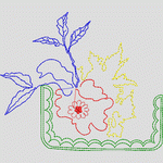 刺绣花卉图案设计图