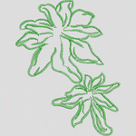 绿色藤蔓植物图案