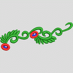 绿色藤蔓装饰图案