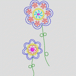 刺绣花朵图案设计 服装