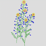 刺绣植物图案 服装