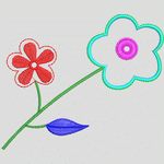 刺绣花朵图案设计
