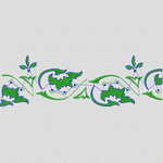 绿色植物装饰图案
