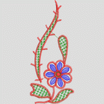 刺绣花卉图案设计