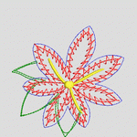 刺绣花朵设计图