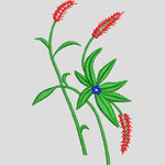 植物刺绣图案