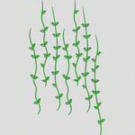 绿色藤蔓植物图案
