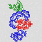 刺绣花卉图案