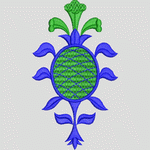 刺绣菠萝图案
