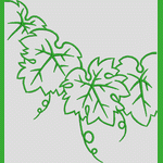 绿色藤蔓植物图案