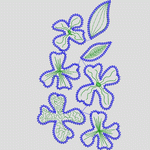 刺绣花卉图案设计图