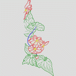 花卉刺绣图案设计