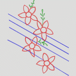 刺绣花卉图案设计