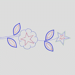 花卉图案刺绣设计图