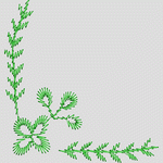 绿色植物装饰图案