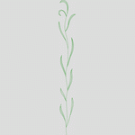绿色植物刺绣图案