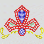 红色几何装饰图案