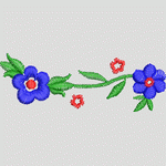 刺绣花卉图案