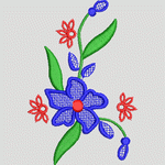 刺绣花卉图案