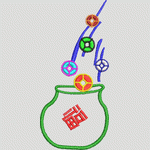 招财进宝钱袋图案