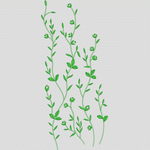 绿色藤蔓植物图案
