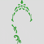 绿色植物装饰图案