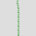 绿色植物刺绣边饰图案