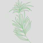 绿色点状植物图案