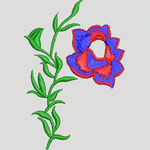 刺绣花卉图案