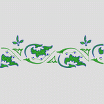 绿色植物装饰图案