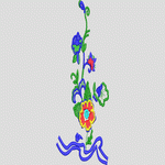 彩色花卉刺绣图案