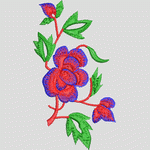 刺绣花卉图案
