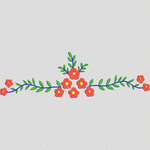 花卉刺绣图案设计