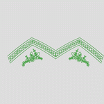 绿色刺绣装饰图案