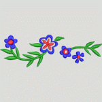 刺绣花卉图案