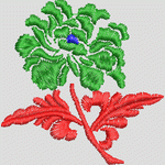 刺绣花卉图案