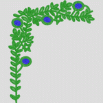 绿色植物装饰角