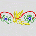 刺绣花卉图案设计