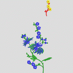 刺绣花卉图案设计